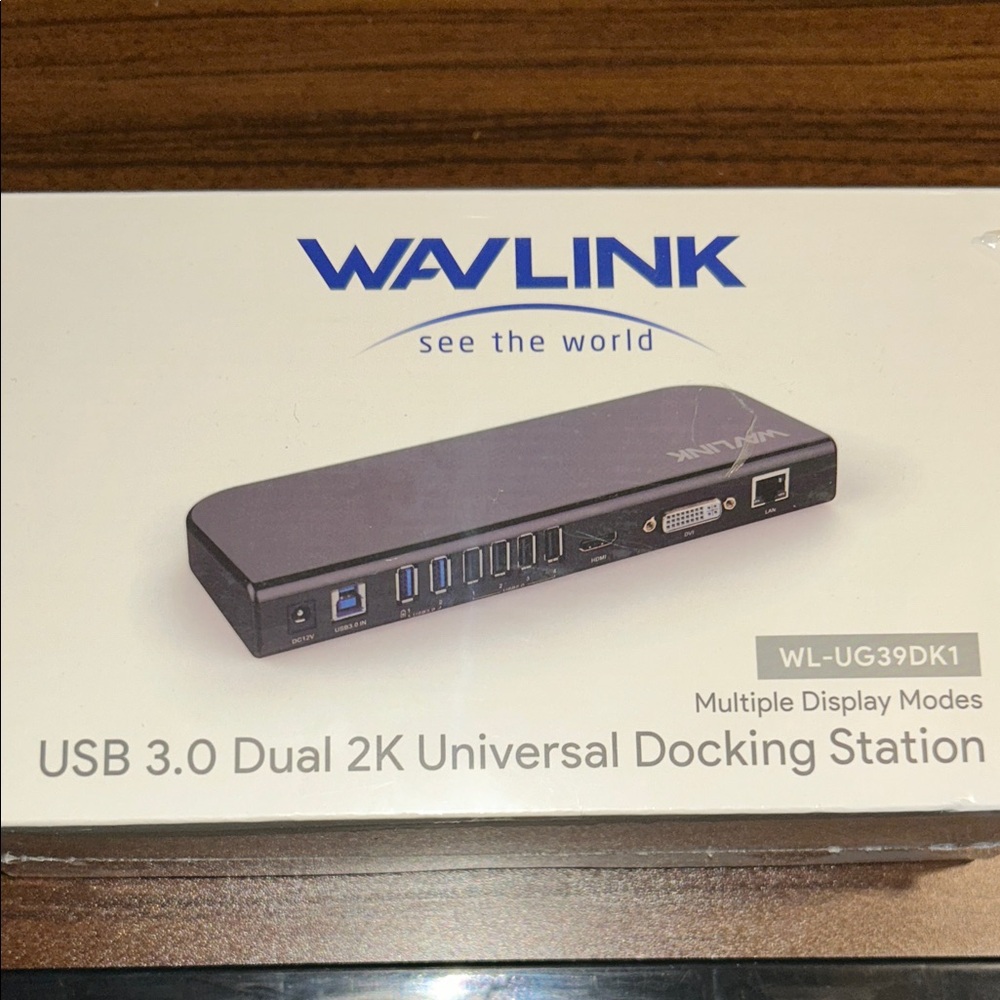 Black USB 3.0 Dual 2K Universal Docking Station